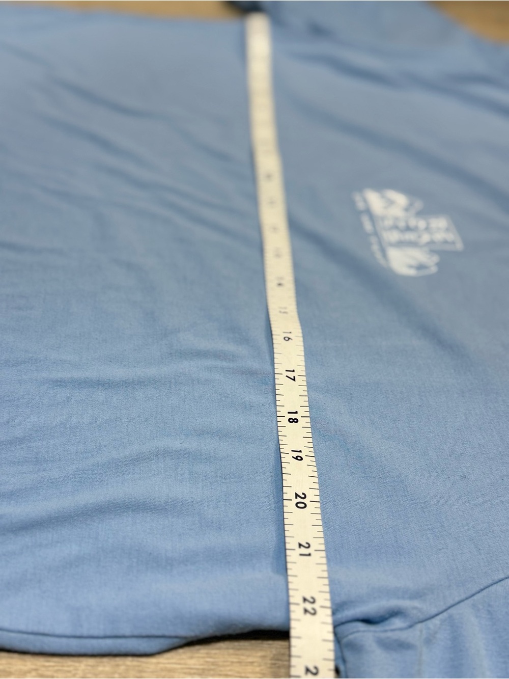 Notice The Reckless Periwinkle Blue Graphic Long Sleeve Shirt One Way Ticket - Picture 8 of 12